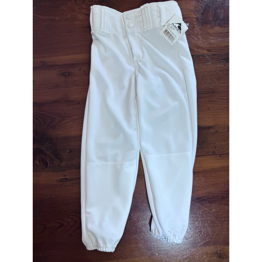 Augusta White Soft Ball Baseball Pants Youth Kids Unisex Size S NWT